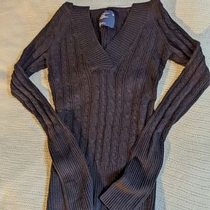 American Eagle Hooded Knit Sweater